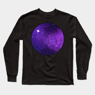 Galaxy Circle (Purple) Long Sleeve T-Shirt